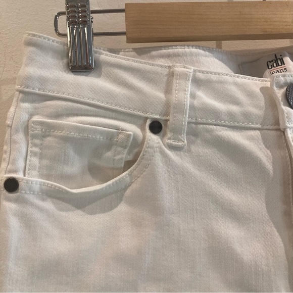 CABI Sz 4 High Skinny Jeans in White - Picture 3 of 11